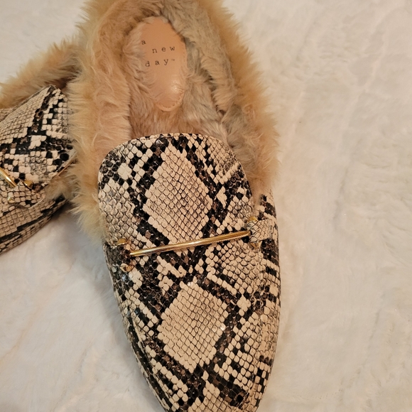 A New Day snake skin furry slip-on - Picture 2 of 4